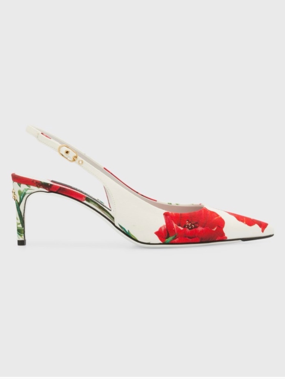 Dolce&Gabbana
Floral Cotton Slingback Pumps
Excellent condition 
Box & dust bags - Picture 3 of 11